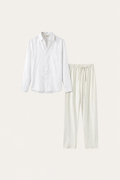 Bellagio Linen Set Long Sleeve White