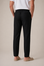 Linen Trousers Black