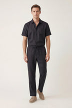 Trento Linen Set Black/Black