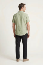 Trento Linen Set Mint Green/Black