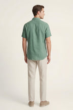 Trento Linen Set Green/Beige