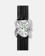 Square Melting Watch Large Silver