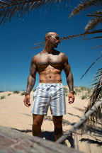 Porto Nero Swim Shorts - Blue/White