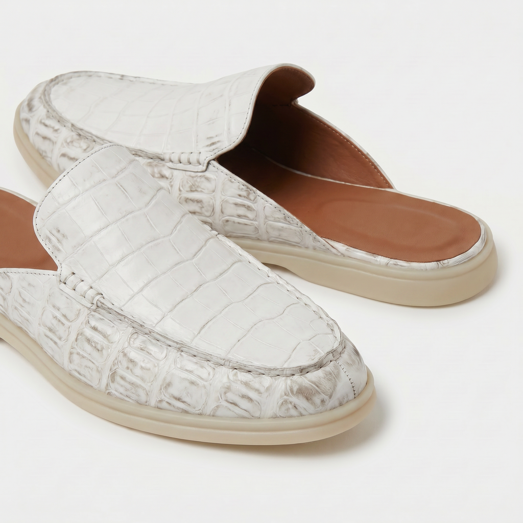 White Croco Mule Yacht | LIMITED EDITION
