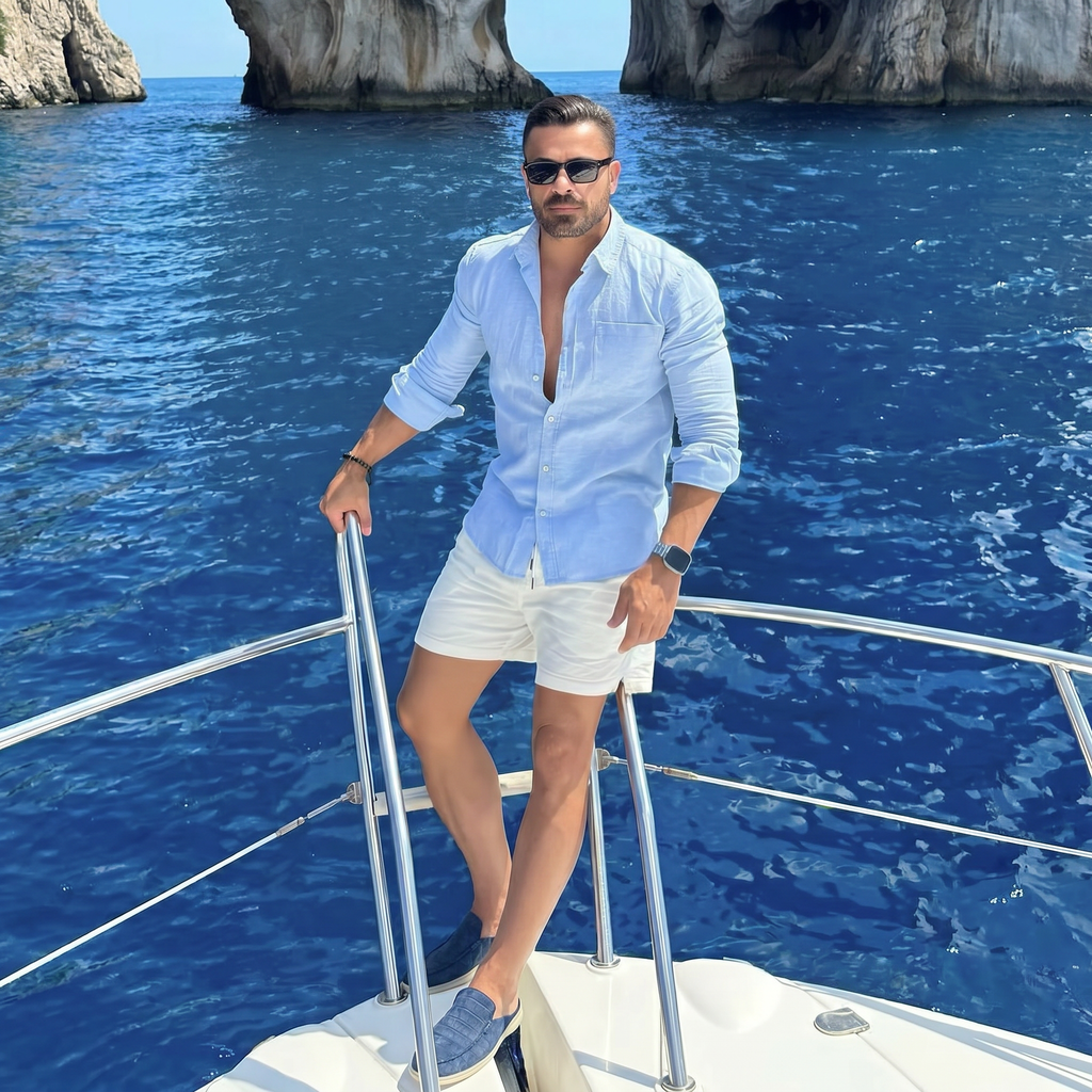 Blue Croco Mule Yacht | LIMITED EDITION