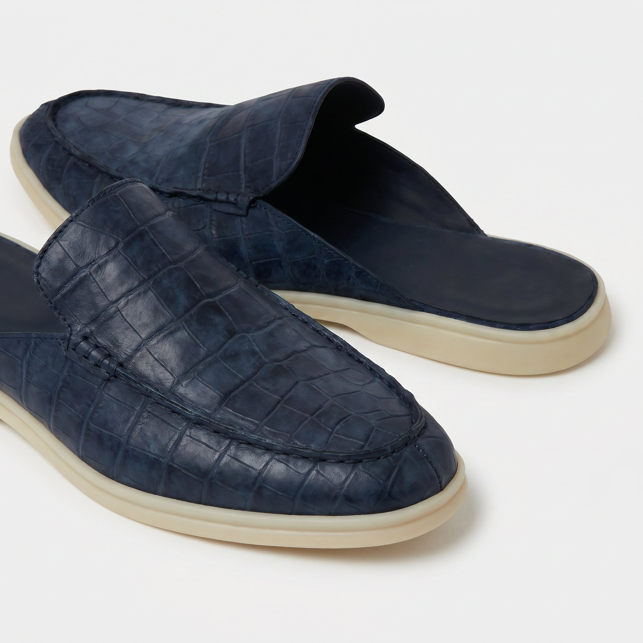 Navy Croco Mule Yacht | LIMITED EDITION